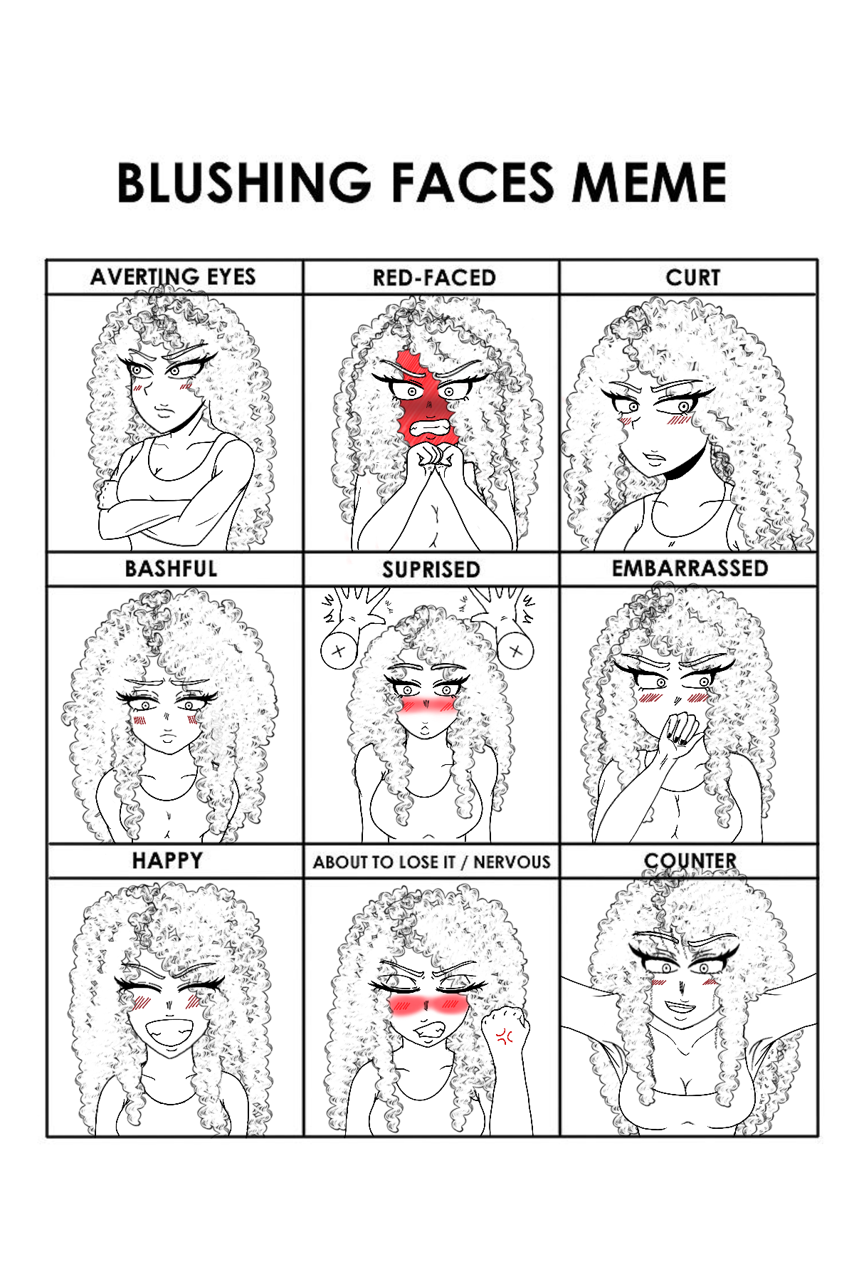 blushing faces meme ft human!sprackle by DitkaSaysHi on DeviantArt