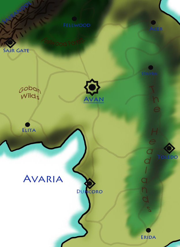 Azaria Map Map of Avaria by Distraction-Tactics on DeviantArt
