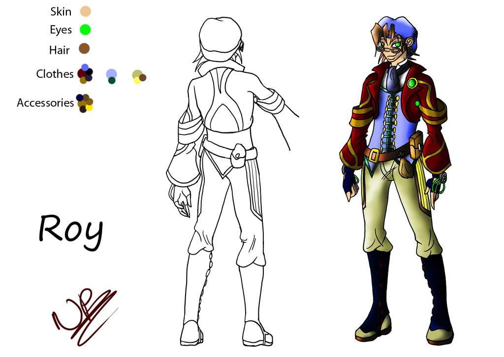 Character Design - Roy by Distraction-Tactics on DeviantArt