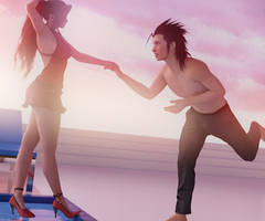 Aerith vs Zack