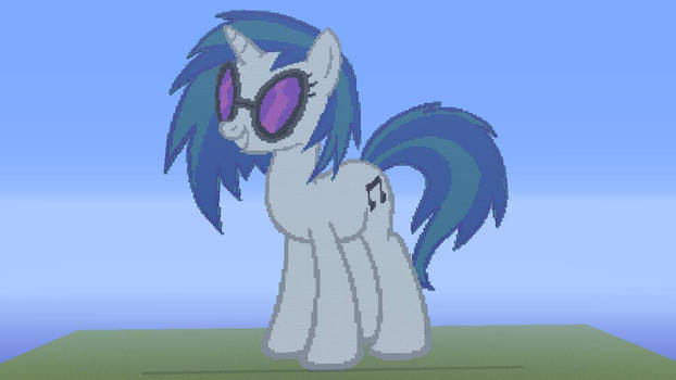 Vinyl Scratch Built In MineCraft