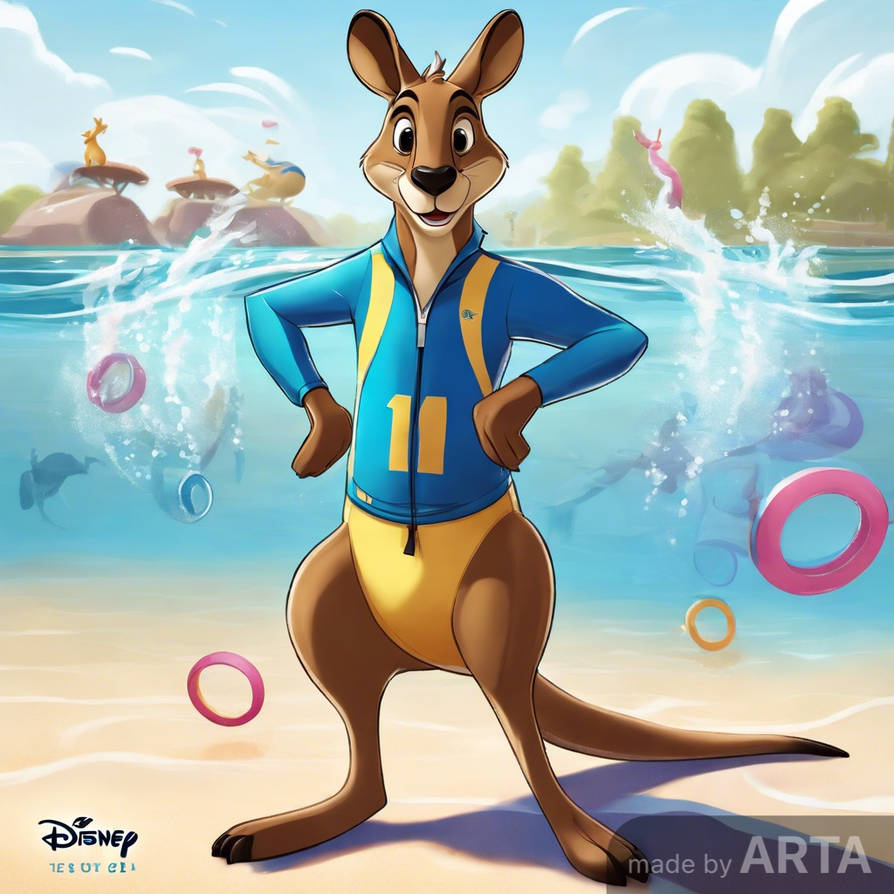 Kangaroo swim Olympics by rossouw175 on DeviantArt