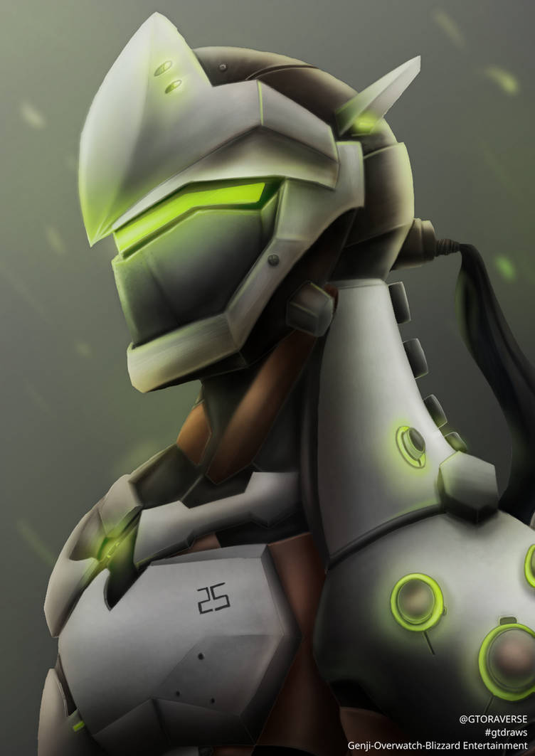 Genji Shimada Overwatch FanArt by G4B2TER