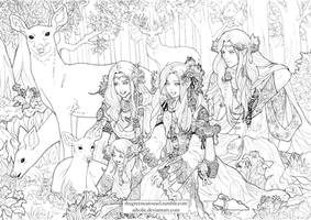 Free sample colouring page: Oropherions