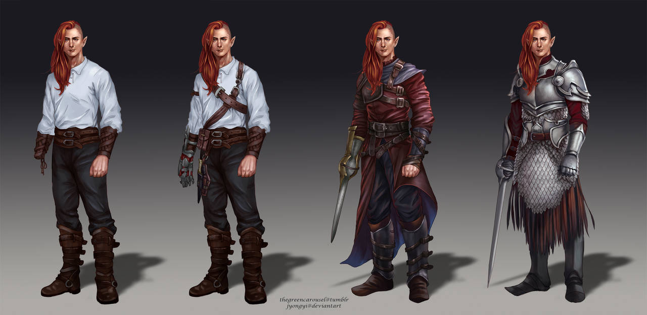 Maedhros outfit variations by jyongyi