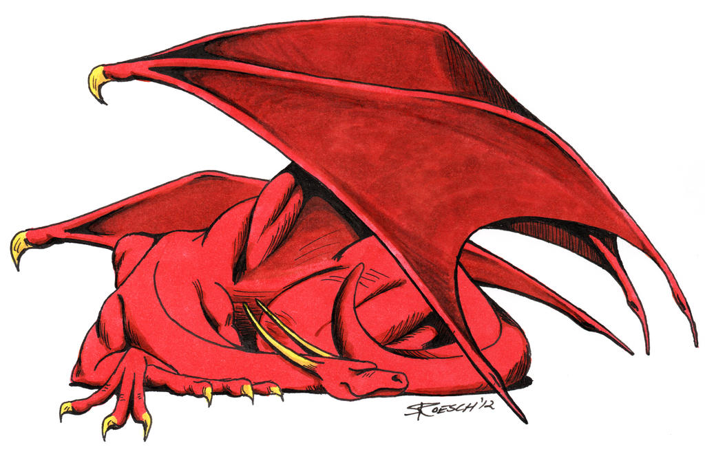 One Color Dragon Dragon #1 color by exailious on DeviantArt