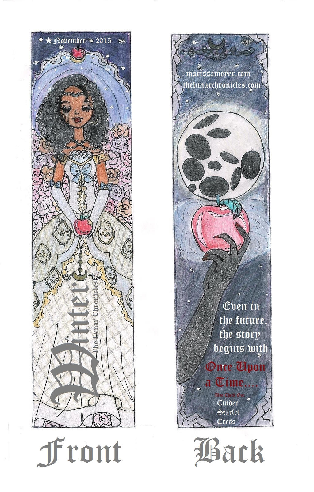 CE: The Lunar Chronicles: Winter Bookmark by kuku88 on DeviantArt