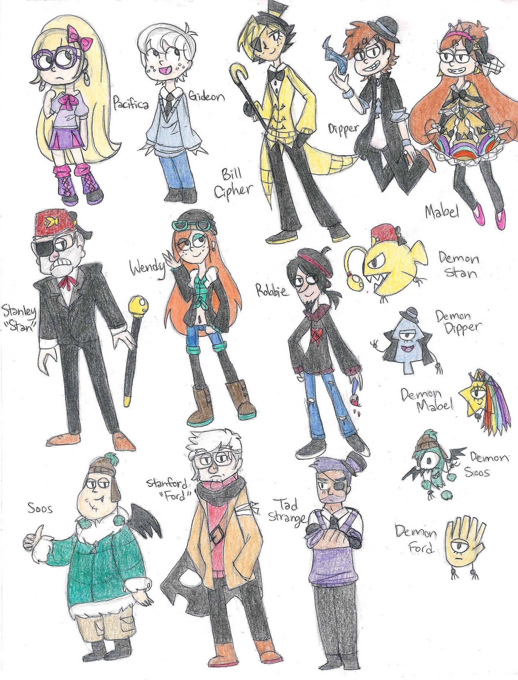 :Gravity Falls: Mirror Falls AU: Character Designs by kuku88 on DeviantArt :Gravity Falls: Mirror Falls AU: Character Designs by kuku88 on DeviantArt