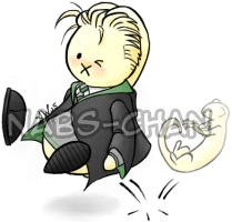 Draco Malfoy drawn Hare Style