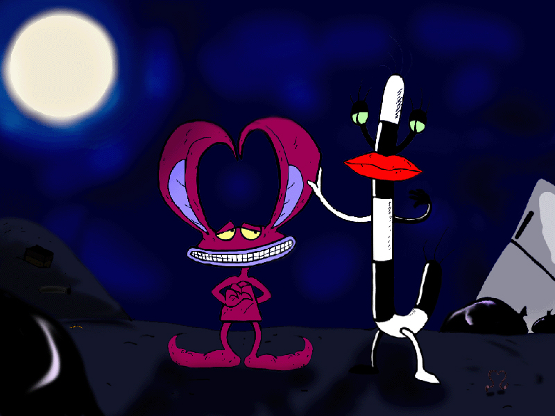 Ickis And Oblina Squish By Real Monsters On Deviantart