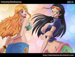 Nico Robin and Nami