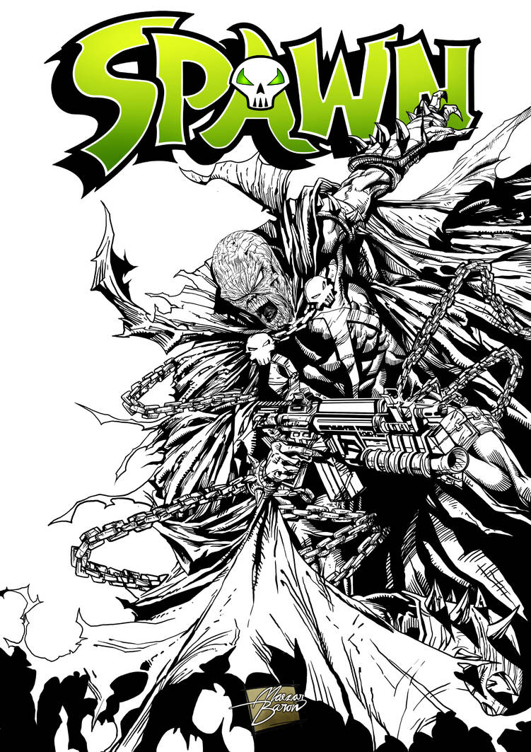SPAWN OUTLINE artwork Maezarbaron by maezarbaron on DeviantArt