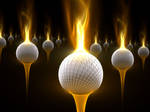 Flaming Golfballs of Death by Shortgreenpigg