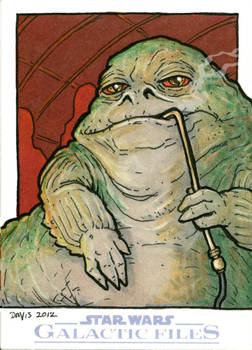 Topps' Galactic Files Sketchcard (2012) Jabba