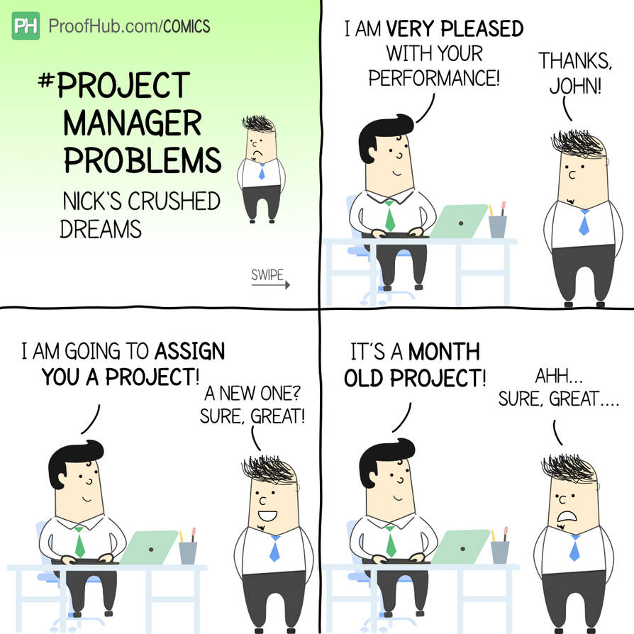 Project Issue Cartoons Project Manager Problems Comic Strip by Vartikakashyap on DeviantArt