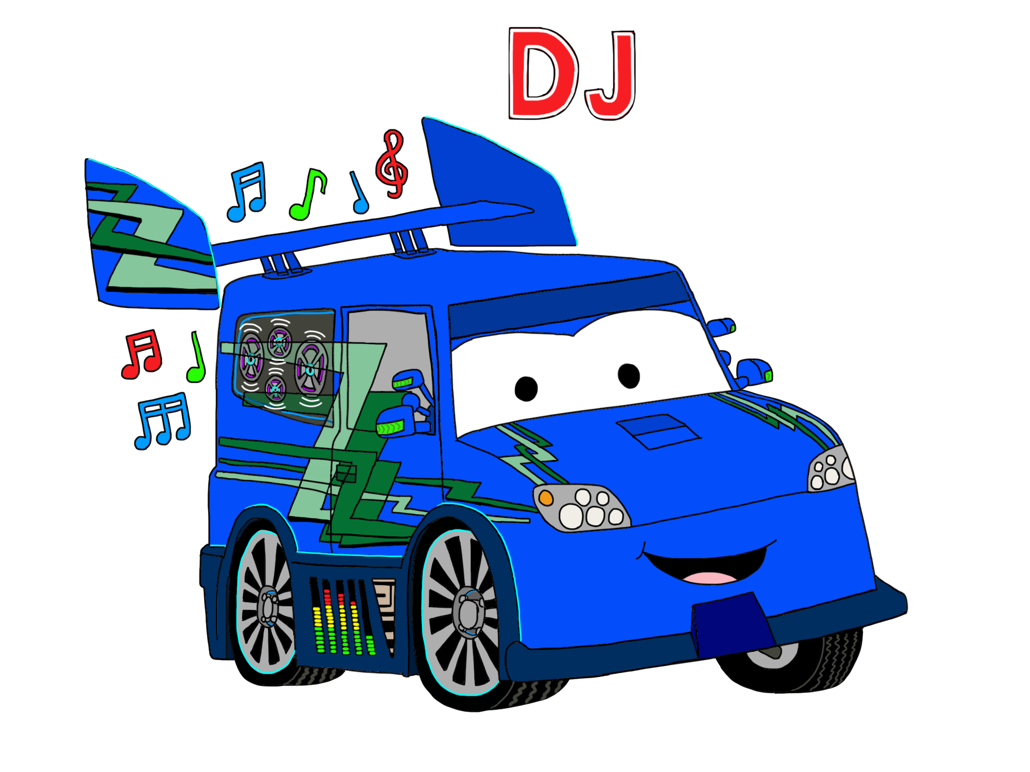 DJ from Cars by 4072whalen on DeviantArt