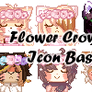 [HOLIDAY SALE] P2U - Flower Crown Icons Bases