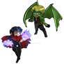 YA: Chibis Wiccan n Hulkling