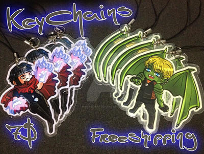 YA: Wiccan n Hulkling Keychains