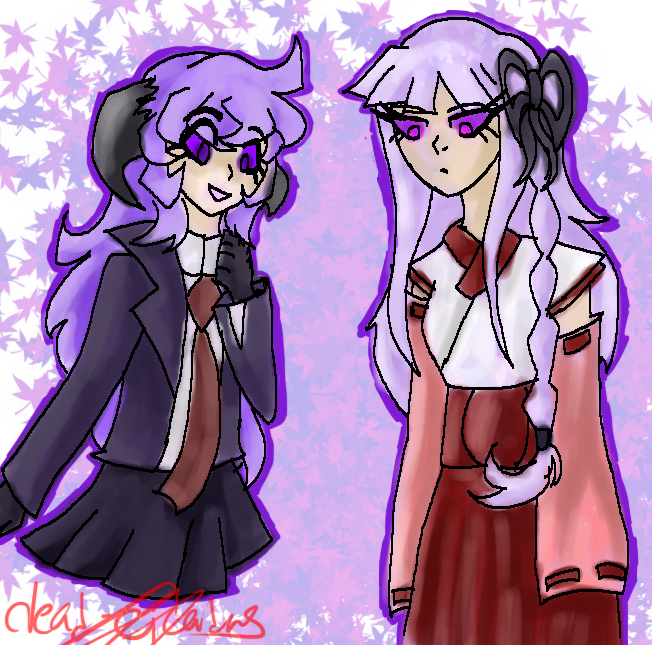 Hanyuu and Kirigiri Outfit Swap