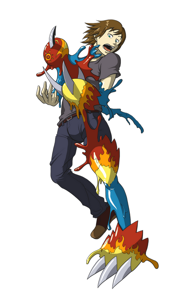 Flamedron Flamedramon TF 01 by midorimushiG on DeviantArt