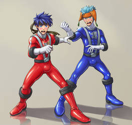 Ike and Ranulf into Go-Onger 02