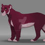 Red lioness adopt open