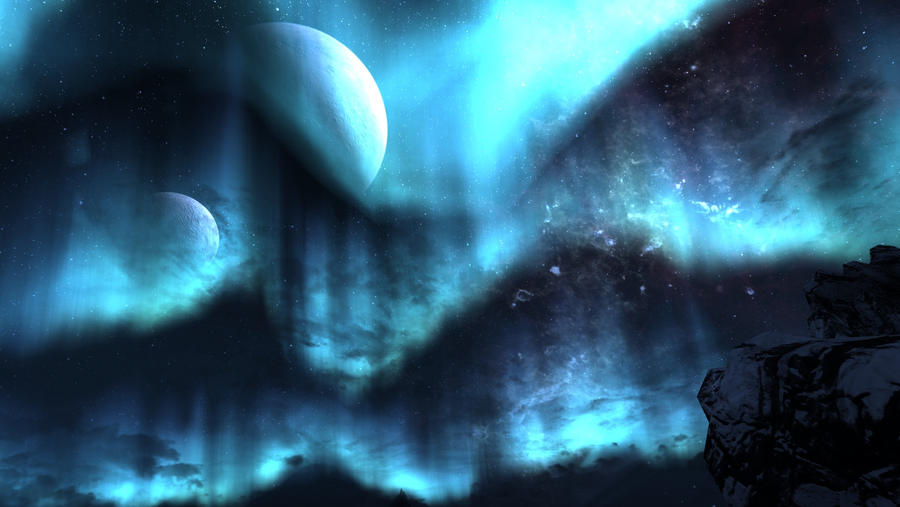 Skyrim night sky