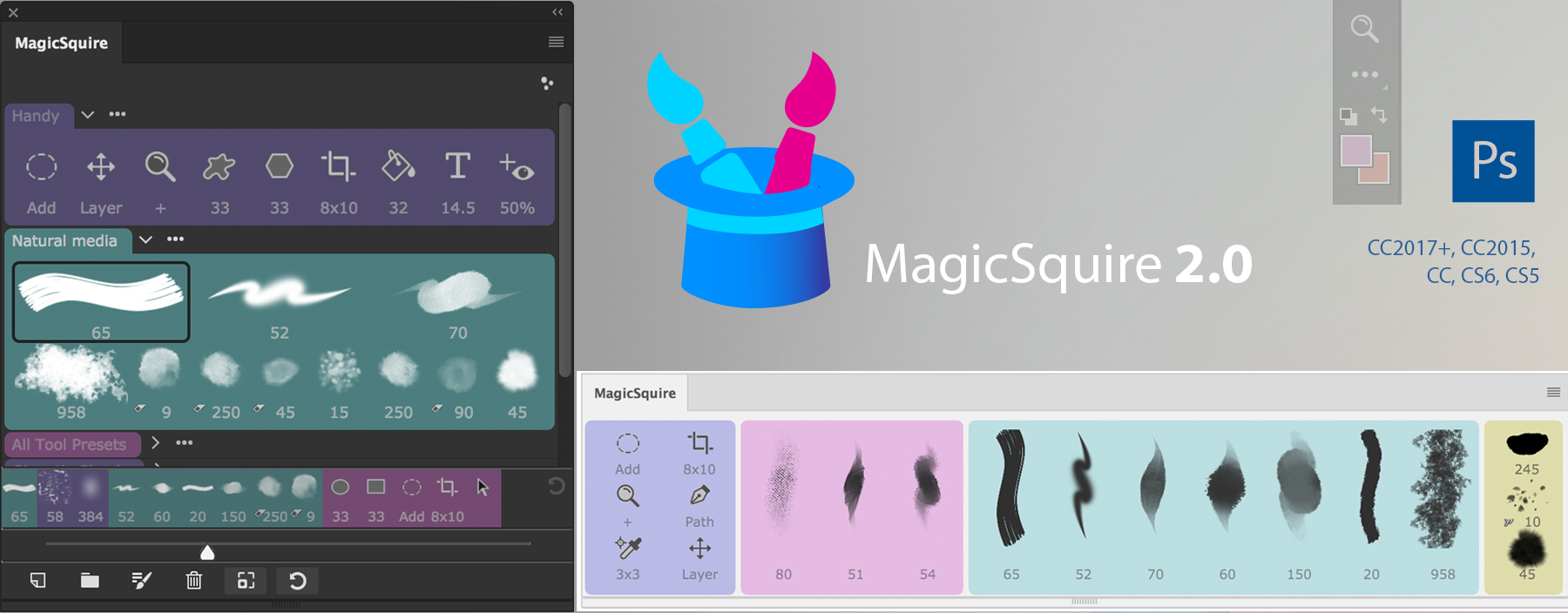 MagicSquire 2.0 - new way to group brushes in PS