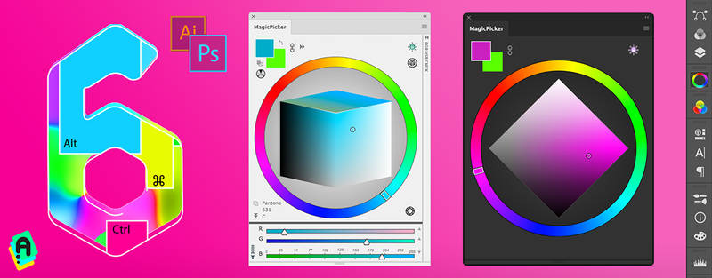 MagicPicker 6 is up with new color wheel in PS