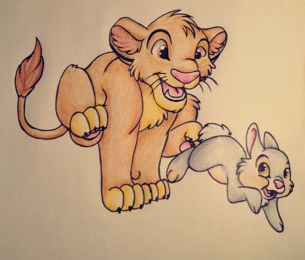 Simba and thumper