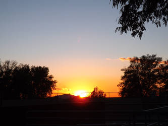 School Yard Sunset