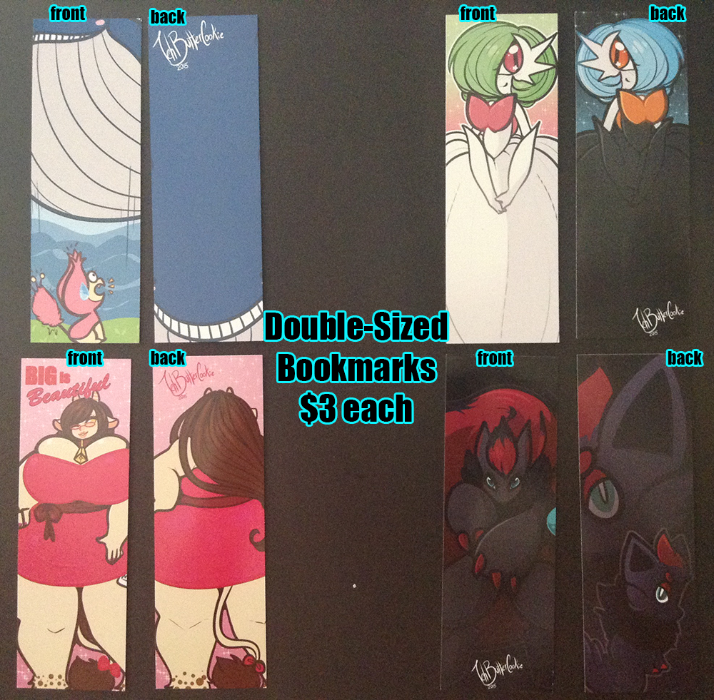 [Con Leftovers] - Double-Sided Bookmarks