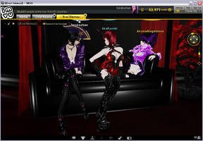 chatting on imvu with my family member