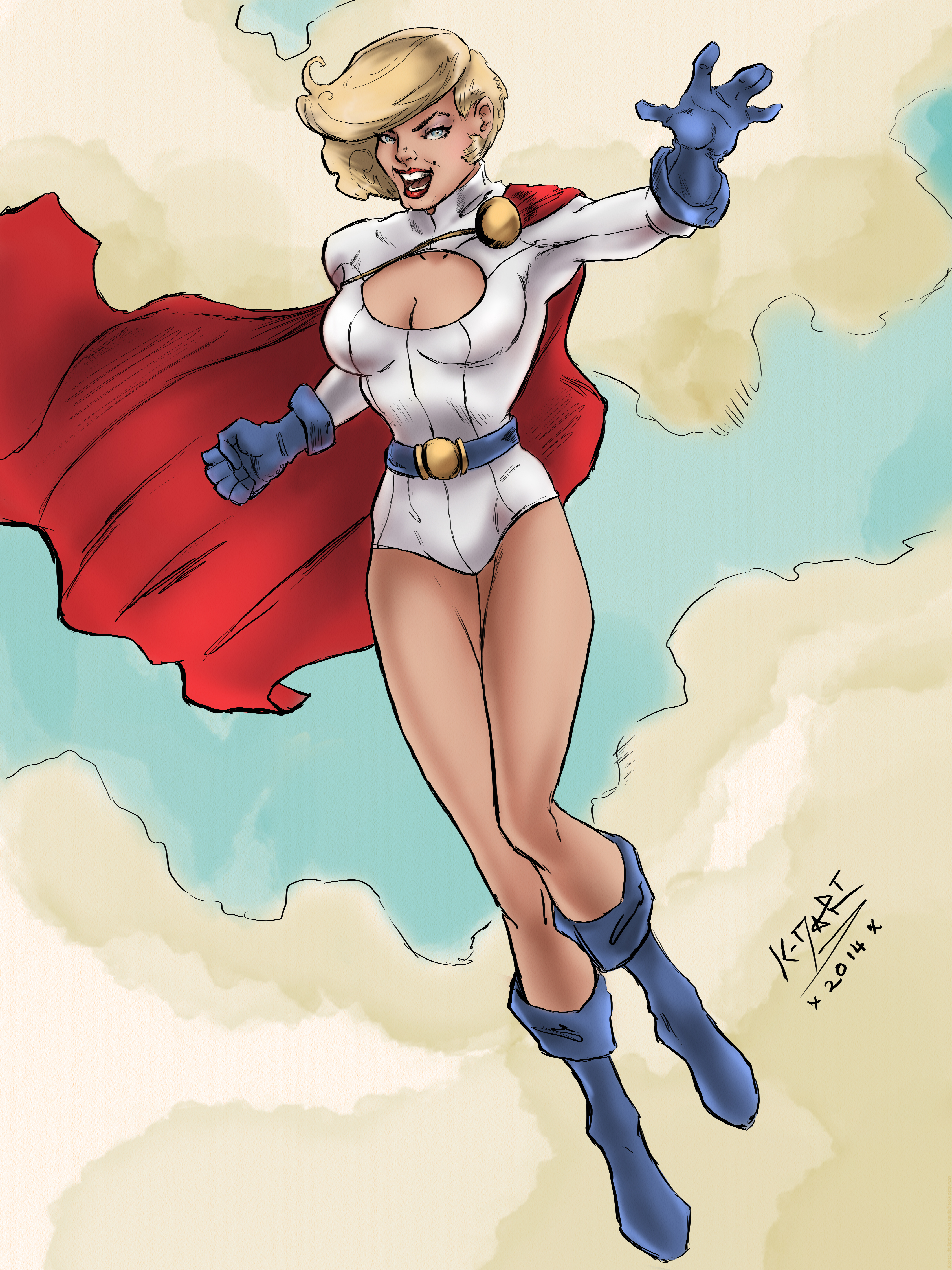 Powergirl Pin Up