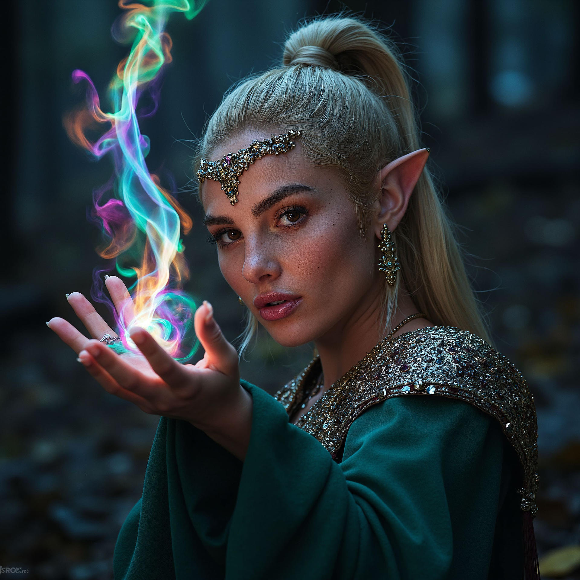 Elven Mage 04 by sharinel on DeviantArt