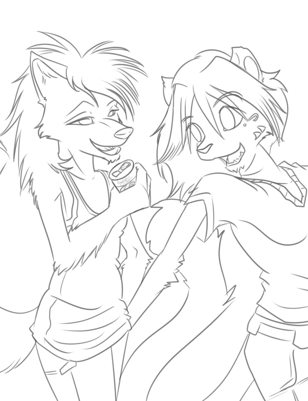 Iskra y Lobyta lineart