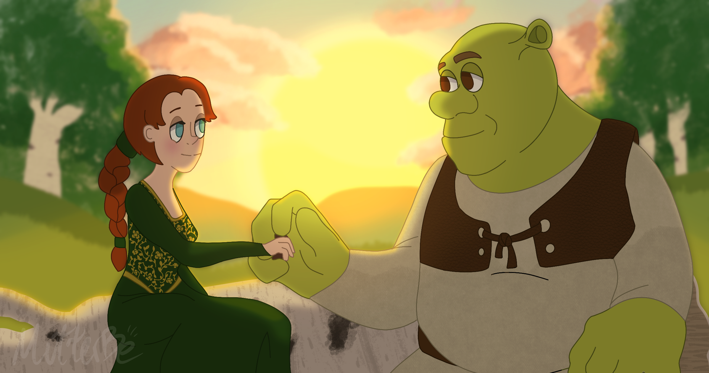 Icons Shrek and Fiona 💚, Shrek