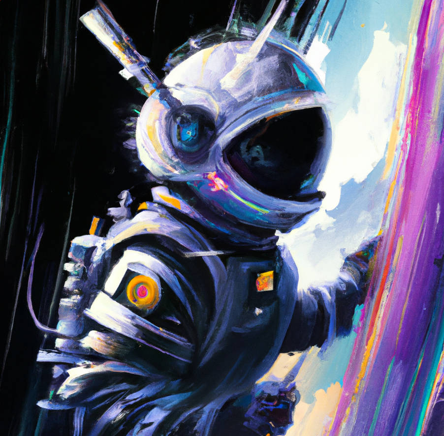 Cyberpunk samurai warrior in space by indiestylelove on DeviantArt