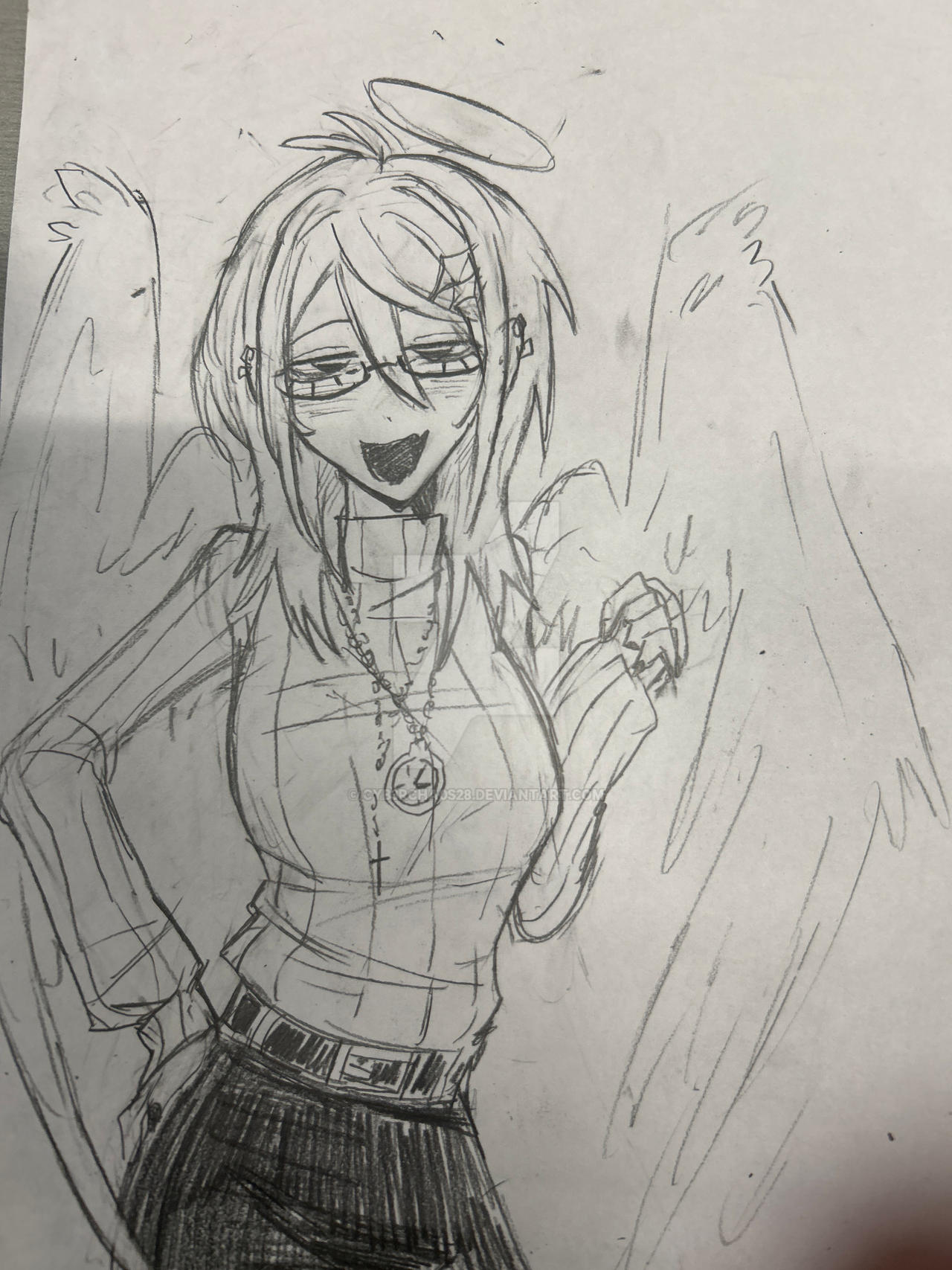 Time Angel Oc Angel oc by cyb3rcha0s28 on DeviantArt