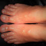 oiled feet
