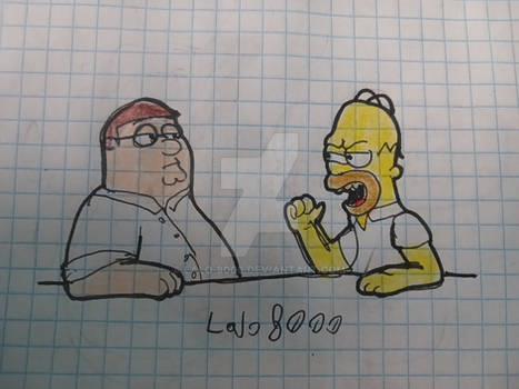 [Crossover] Homer Simpson and Peter Griffin bar