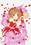 Cardcaptor Sakura in rosepetals by Babydoll-chan