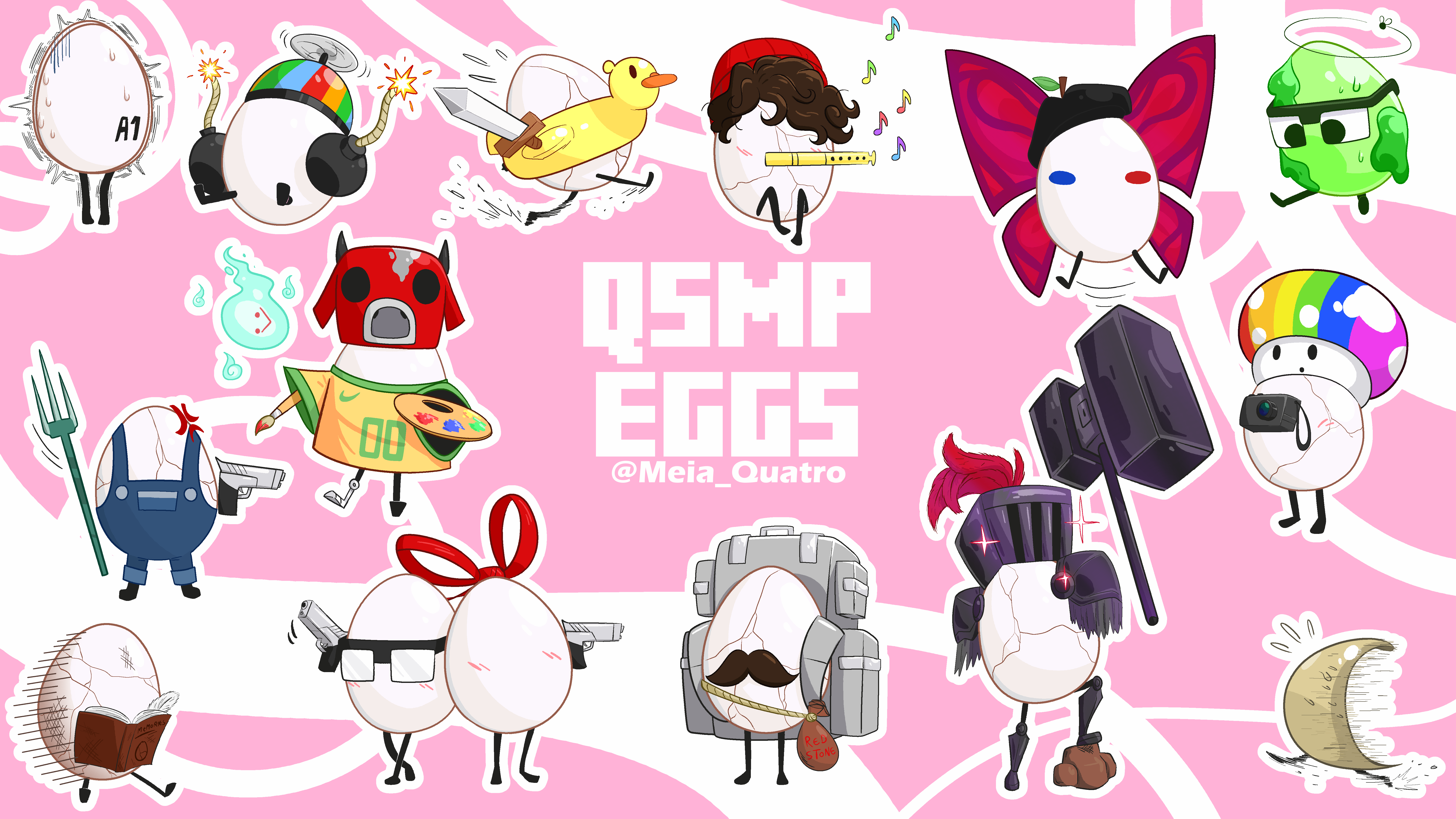 The Egg Children of the QSMP by AxolotlTheCat on DeviantArt