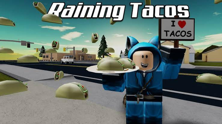 Итс рейнинг такос. Такос РОБЛОКС. Taco Roblox. Raining Tacos РОБЛОКС. Тако из РОБЛОКС.