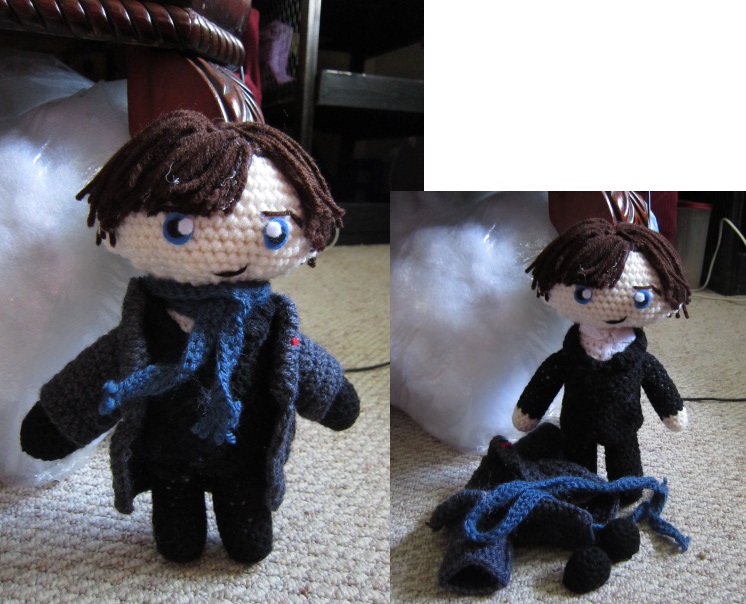 sherlock crochet doll