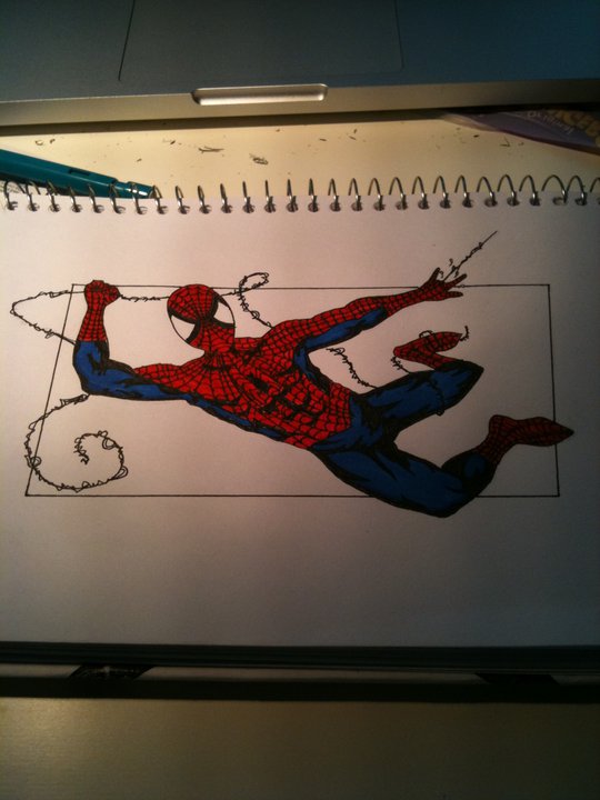 Spiderman COLOURED