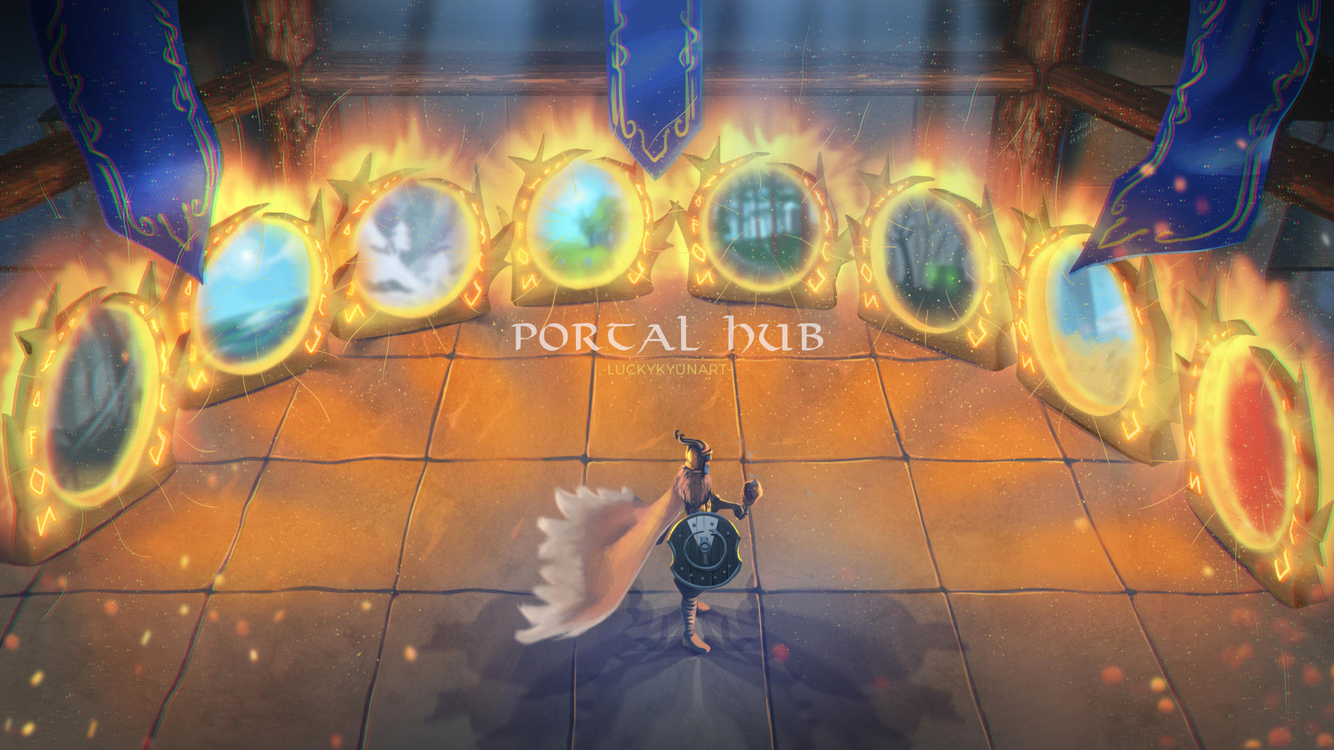 Valheim Portal Hub by luckykyunart on DeviantArt