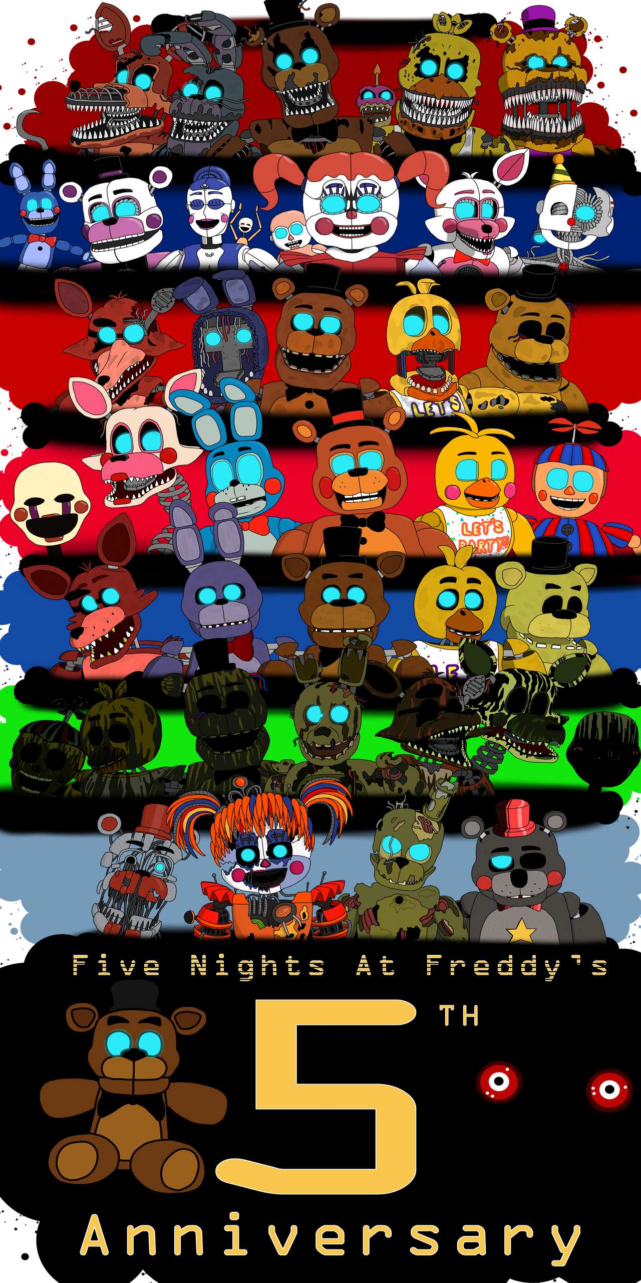 Five Nights At Freddy S 5th Anniversary By Nightmaresdocometrue On Deviantart Five Nights At Freddy S 5th Anniversary By Nightmaresdocometrue On Deviantart