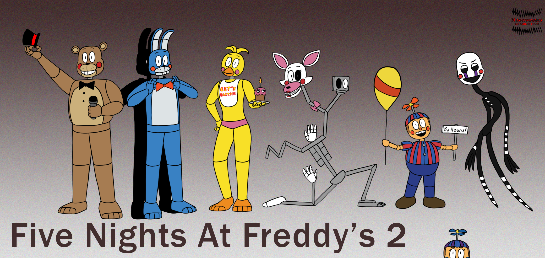 Five Nights at Freddy's 2 Wallpaper - Toy F, B, C by PeterPack on DeviantArt